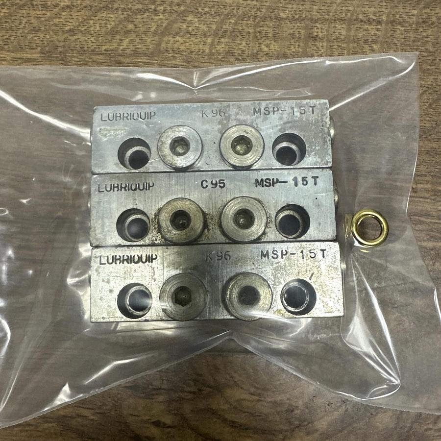 Used Lubriquip,MSP-15T,Hydraulic Modular Divider LOT of 3