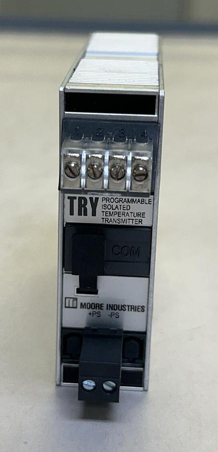 Used MOORE INDUSTRIES,TRY/PRG/4-20MA/10-42DC,TEMPERATURE TRANSMITTER