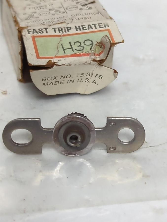 CUTLER HAMMER,H39,THERMAL OVERLOAD HEATER ELEMENT LOT OF 3 NOS