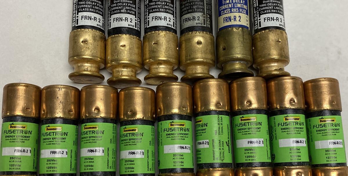 Cooper Bussmann,FRN-R-2,Fuse Lot of 15 NOS