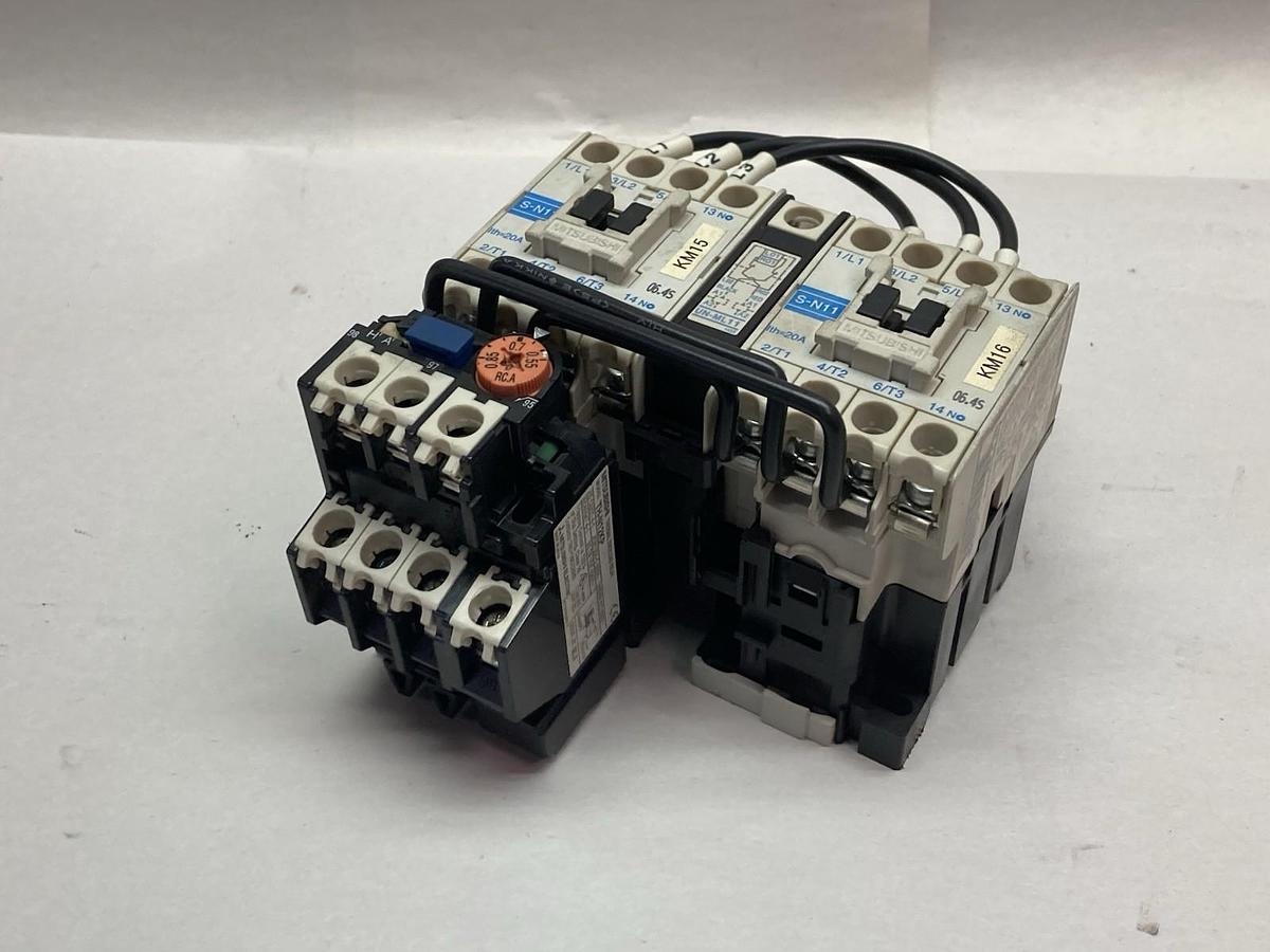 Used Mitsubishi,S-N11,Electronic Contactor w/TH-N12KP Thermal Relay