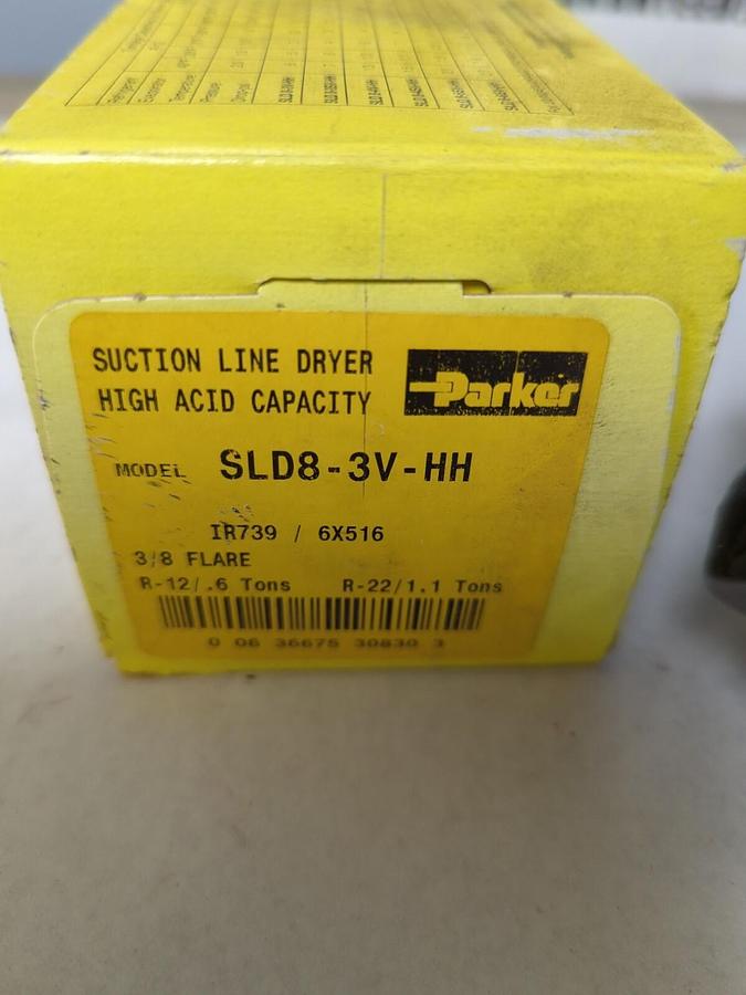 PARKER,SLD8-3V-HH,3/8 INCH FLARE SUCTION LINE FILTER/DRYER NOS