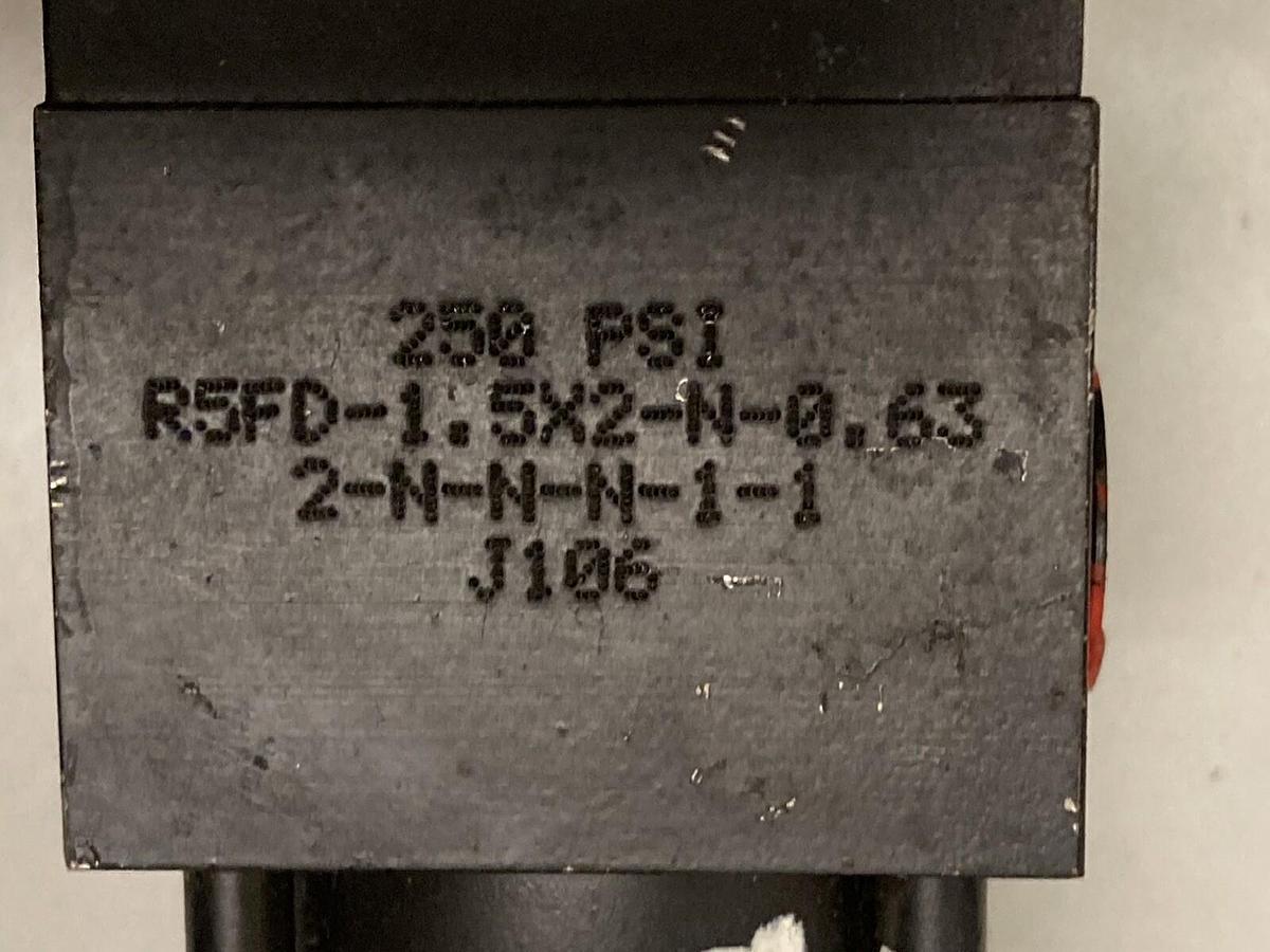 Used Hydro-Line,R5FD-1.5X2-N-.63-2-N-N-N-1-1,Pneumatic Air Cylinder