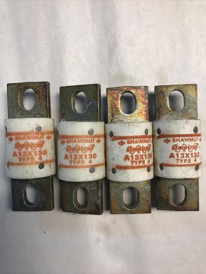 Shawmut,A13x130,AMPTRAP Fuse Lot of 4