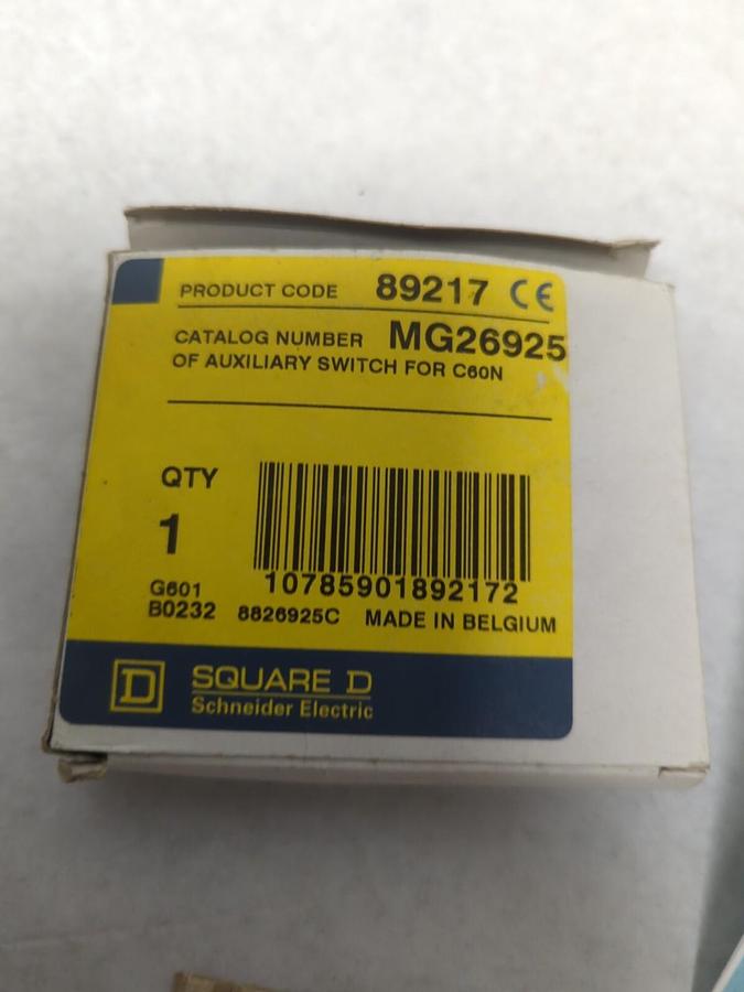 SQUARE D,MG26925,AUXILIARY SWITCH FOR C60N NOS
