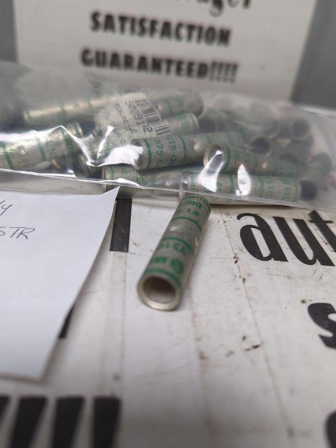 BURNDY,N75 1 STR YS1C-L,CRIMP CONNECTOR/SPLICE LOT OF 52 NOS