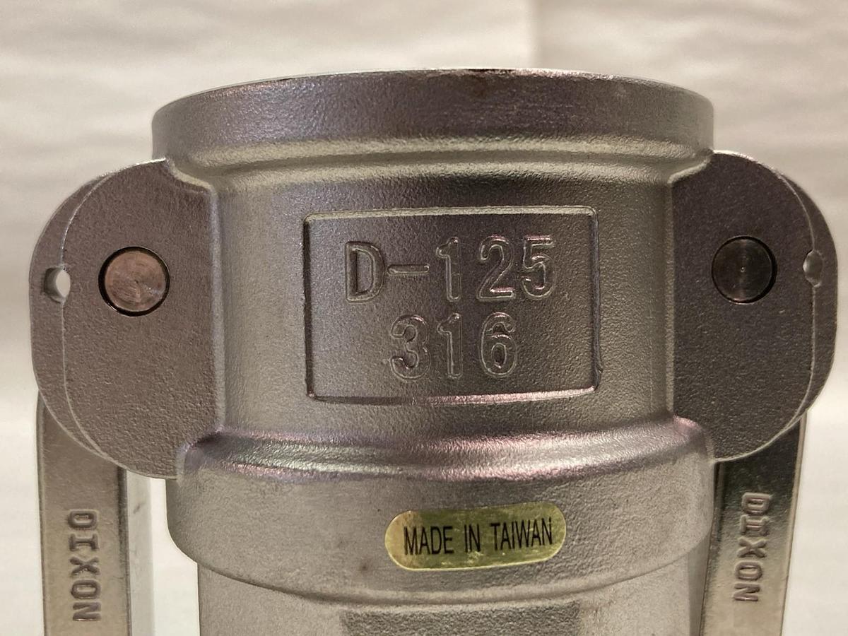 Dixon,D-125 316,Stainless Steel Type D Cam Fitting 2 Inch