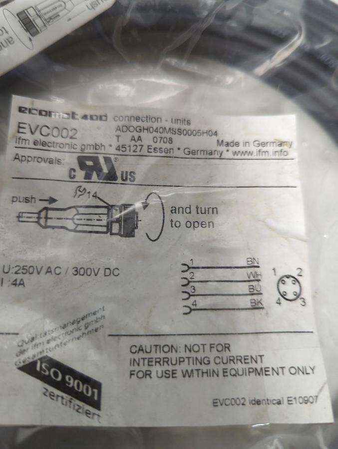 ECOMAT 400,EVC002,CONNECTION CABLE LOT OF 2 NOS