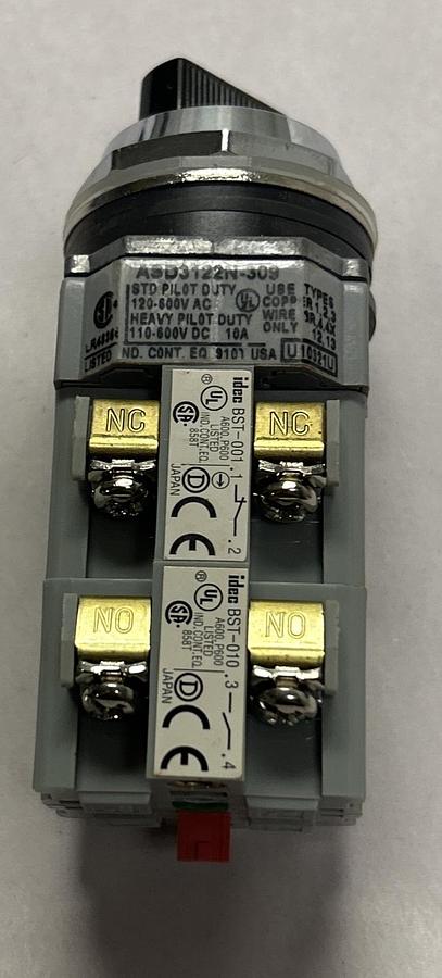 IDEC,ASD3122N-309,SELECTOR SWITCH NOS