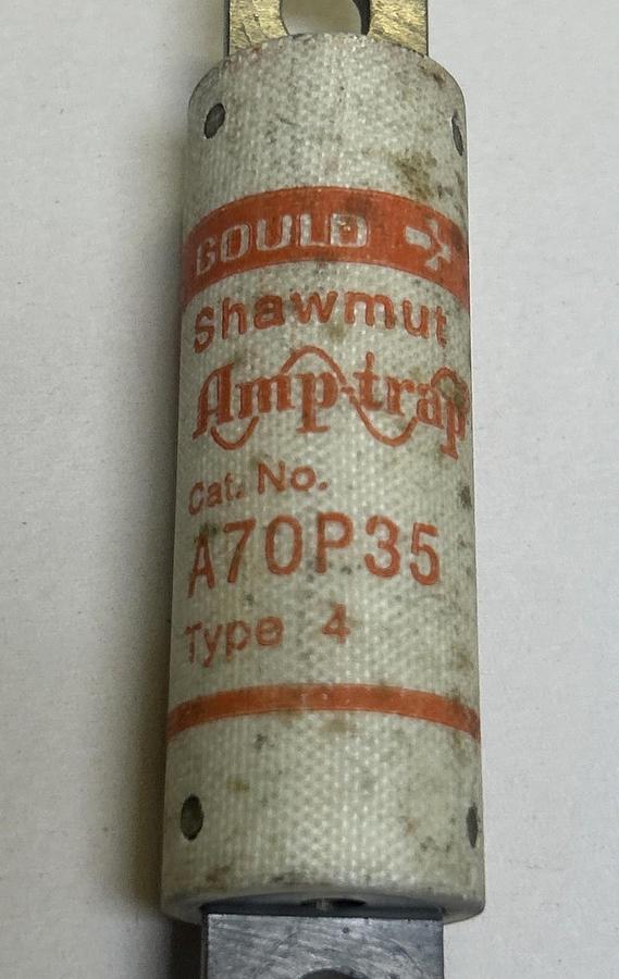 Used GOULD SHAWMUT,A70P35,FUSE 35A 700V