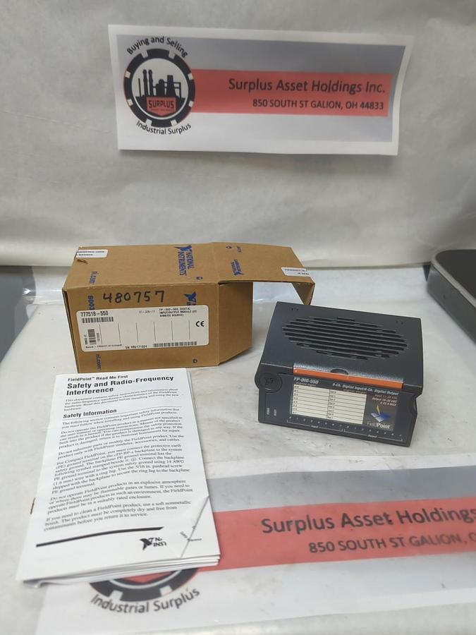 NATIONAL INTRUMENTS,777518-550,8-CHANNEL FIELD POINT DIGITAL MODULE FP-DIO-550