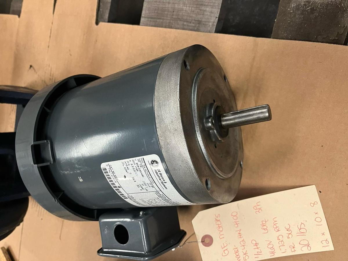 Used GE,K254,AC MOTOR 1/2HP 1725RPM 56C 3PH 5K42HN4100