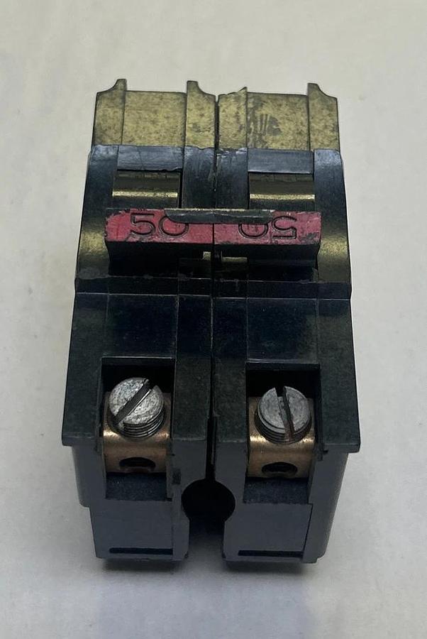 Used FEDERAL PACIFIC,NA250NI,CIRCUIT BREAKER 50A 120/240V 2P