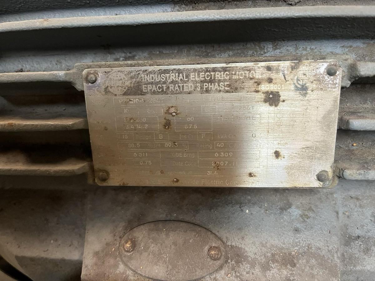 Used WORLDWIDE,WWE10-9-284T,MOTOR 10HP 875RPM 284T