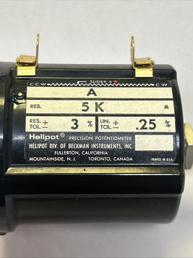 BECKHAM,A,PRECISION POTENTIOMETER 5K RES NOS