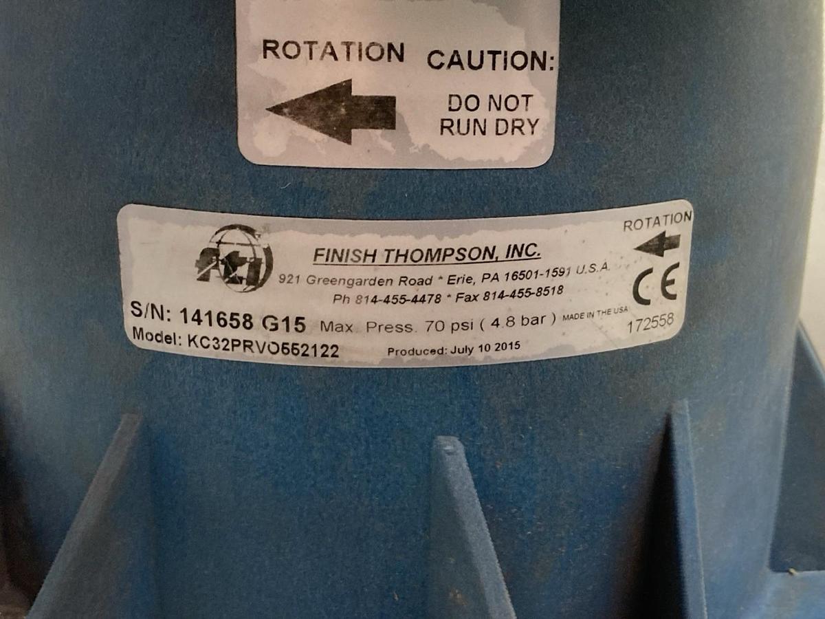 Used Thompson,KC32PRVO552122,Centrifugal Pump End 70PSI Max 4.8 bar