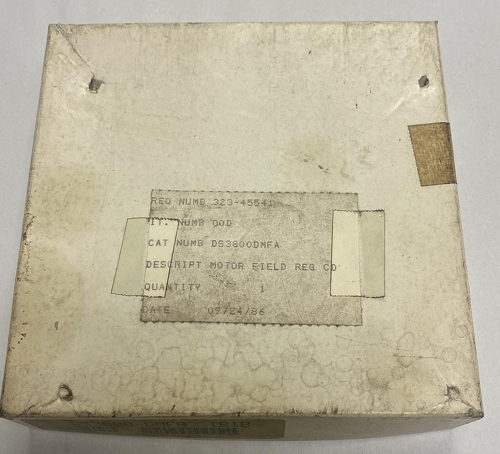 GENERAL ELECTRIC,DS3800DMFA1B1B,MOTOR FIELD REGULATOR NOS
