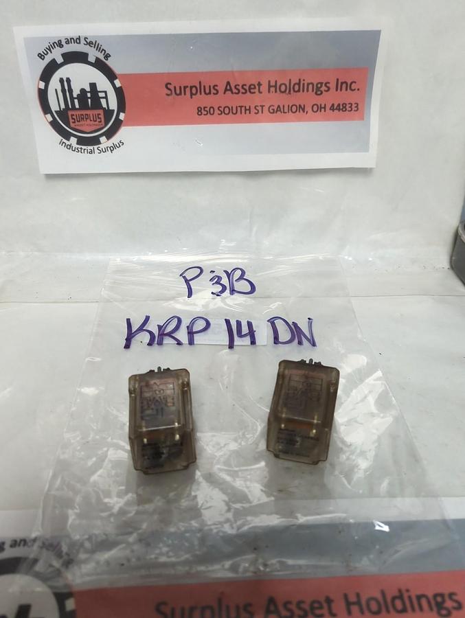 Used P&B,KRP14DN,PLUG IN RELAY 11-PIN LOT OF 2 PRE-OWNED