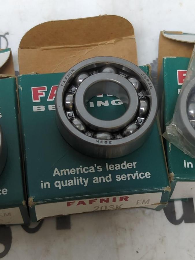 FAFNIR,203K,DEEP GROOVE BALL BEARINGS LOT OF 4 NOS