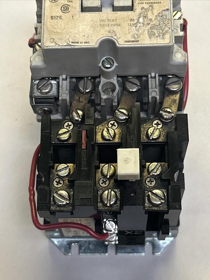 Used WESTINGHOUSE,A200M1CAC,MOTOR CONTROL SIZE 1