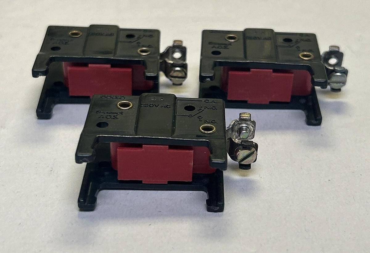 SHAWMUT,AOS-Q,ADD-ON SWITCH LOT OF 3 NOS