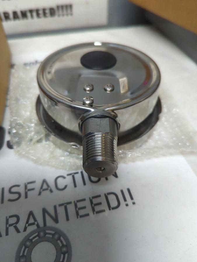 WEKSLER,BY4CYPM2LW,100 MM LIQUID FILLED GAUGE 1/2 IN NPT 0/600# & KPA NOS