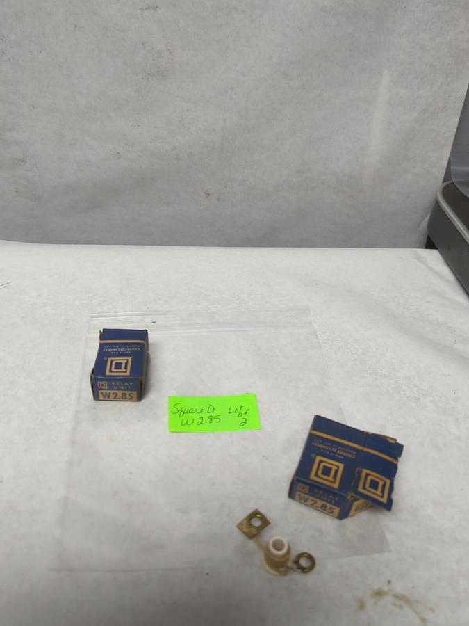 SQUARE D,W 2.85,THERMAL OVERLOAD RELAY HEATER ELEMENT LOT OF 2 NOS