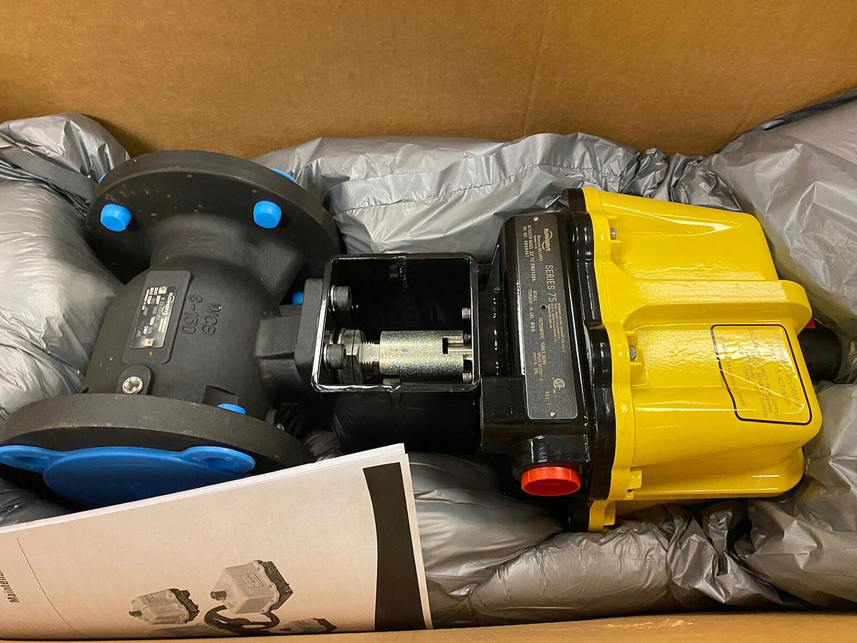 Used FLOWSERVE,E5146T150-R6,SERIES 75 ACTUATOR VALVE 3 INCH WCB 150