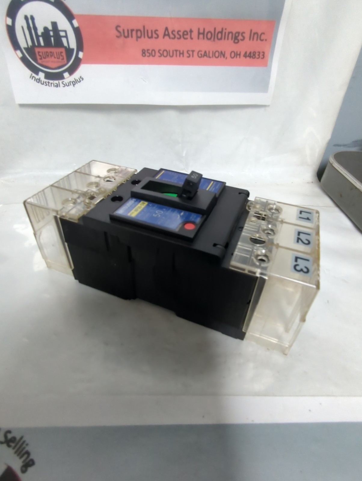 Used MITSUBISHI,NF50-SW,NO-FUSE CIRCUIT BREAKER 50 AMP PRE-OWNED