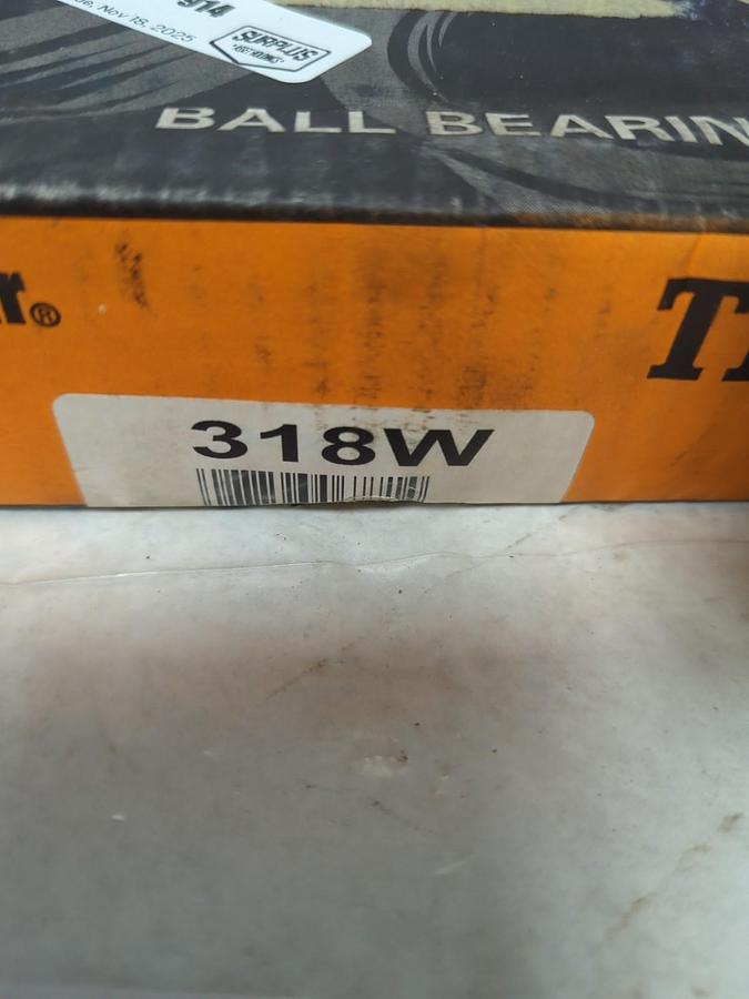 TIMKEN,318W,DEEP GROOVE ROLLER BEARING 90MM NOS
