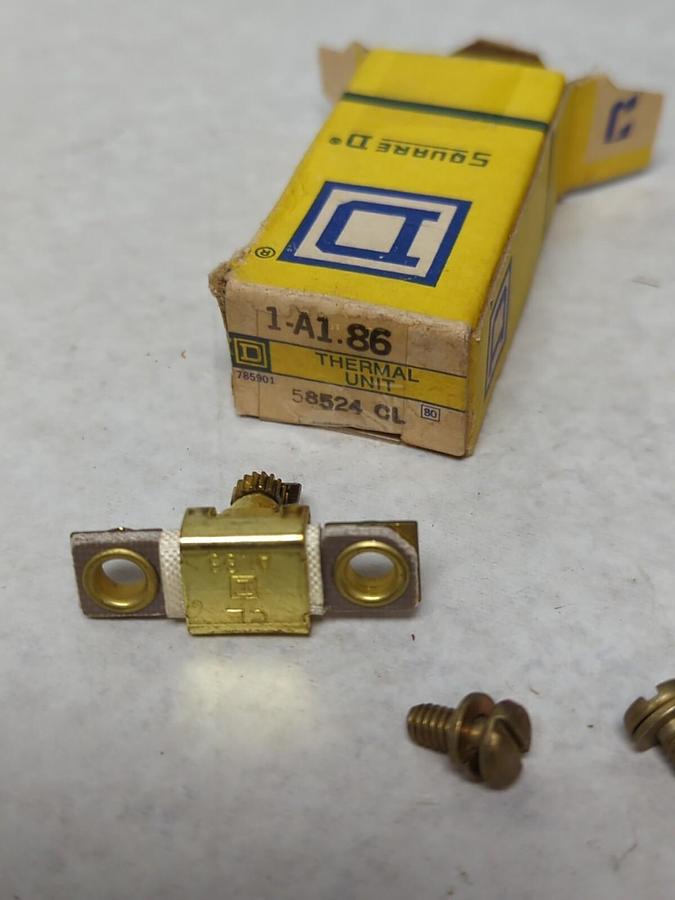 SQUARE D,A1.86,THERMAL OVERLOAD HEATER ELEMENT LOT OF 6 NOS