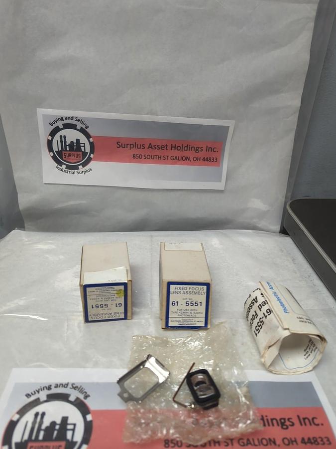 ECA,61-5551,FIXED FOCUS LENS ASSEMBLY LOT OF 2 NOS
