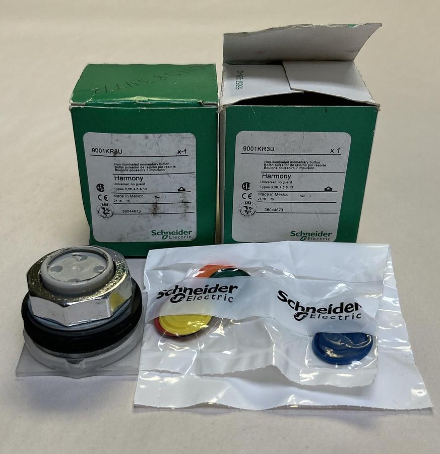 SCHNEIDER ELECTRIC,9001KR3U,PUSH BUTTON LOT OF 2 NOS
