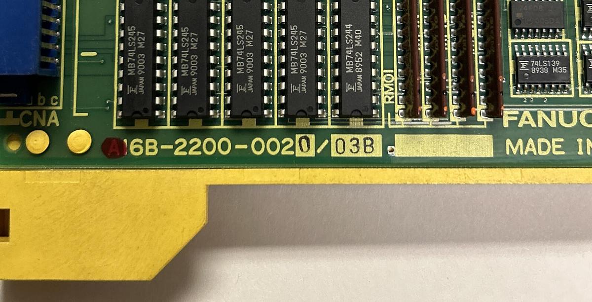 Used FANUC,A16B-2200-0020/03B,PC CONTROL BOARD
