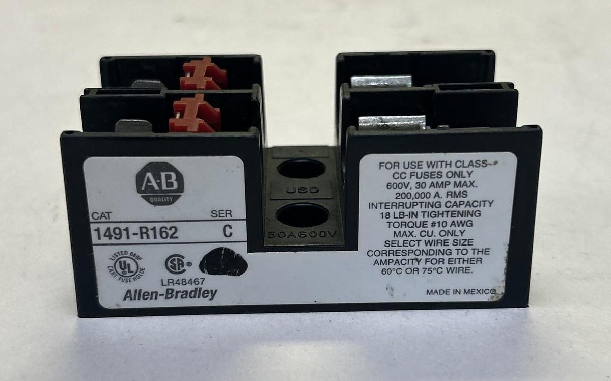 Used ALLEN BRADLEY,1491-R162,FUSE BLOCK