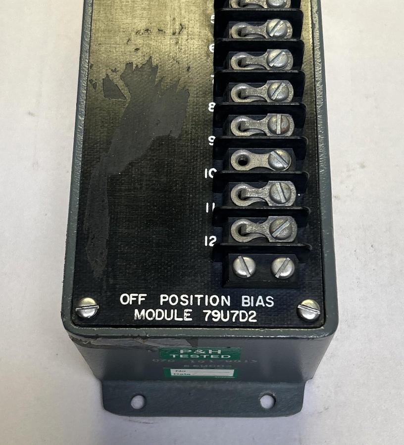 Used P&H,79U7D2,OFF POSITION BIAS MODULE
