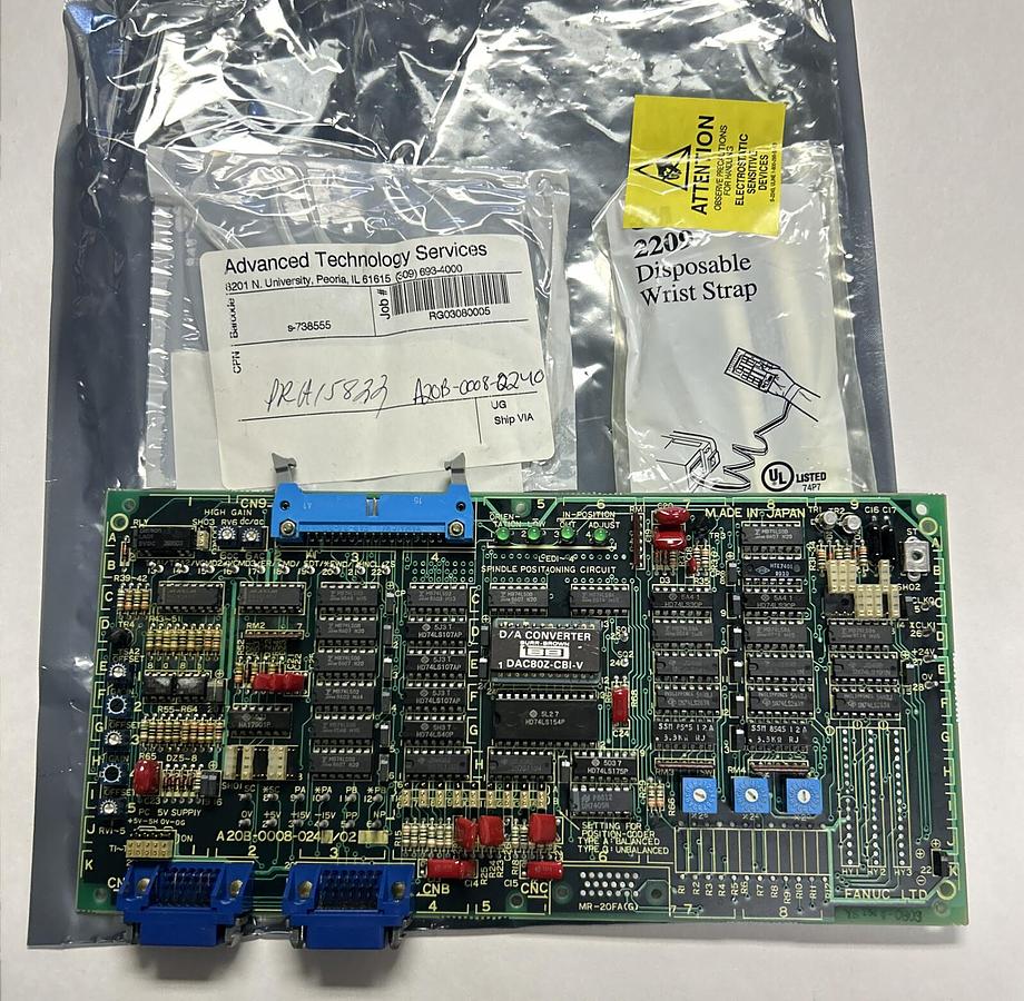 Used FANUC,A20B-0008-0240,SPINDLE ORIENTATION PCB REFURISHED