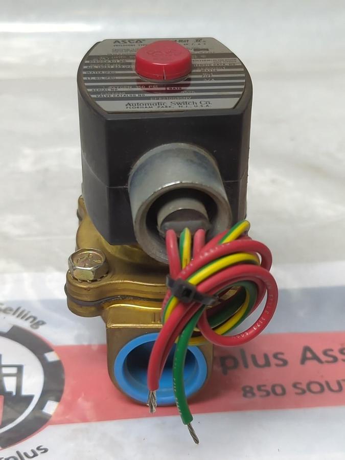 ASCO,EF8210G95NV,SOLENOID VALVE 3/4 INCH PIPE 10.1 WATTS NOS