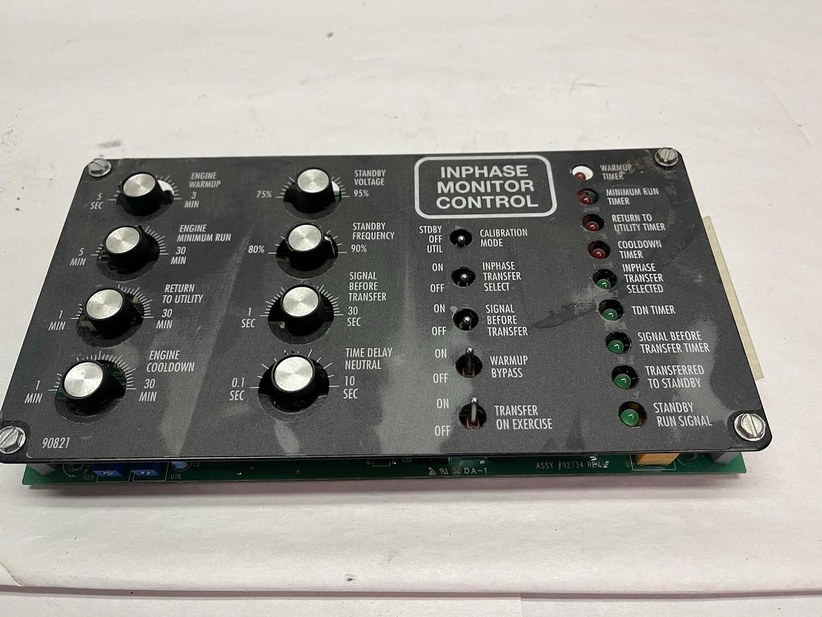 Used GENERAC,0927340SRV,INPHASE MONITOR CONTROL OFF TRANSFER SWITCH
