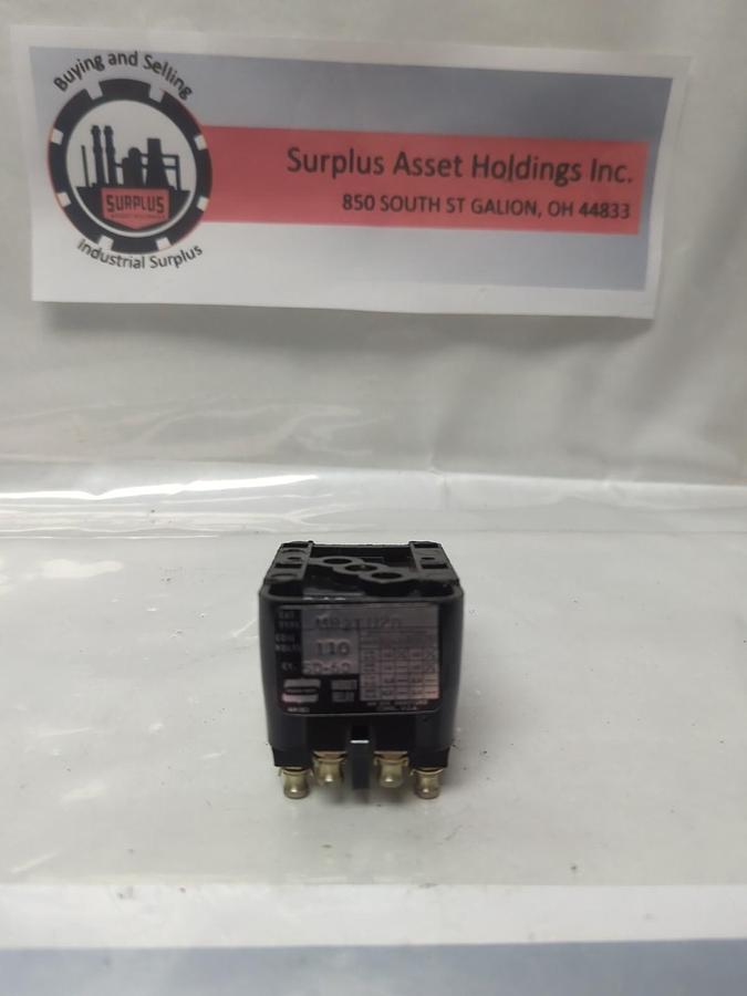 Used CROUSE-HINDS,MR2TU20,MIDGET RELAY 110V 50/60VY PRE-OWNED