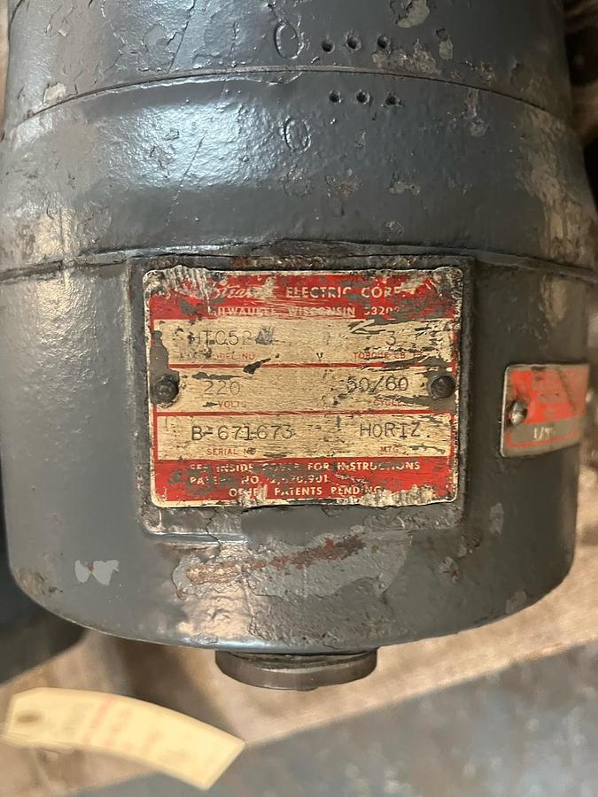 Used DOERR,21-99117-0,PN MOTOR .6HP 1725RPM 3PH F56CFC7 67157-SF