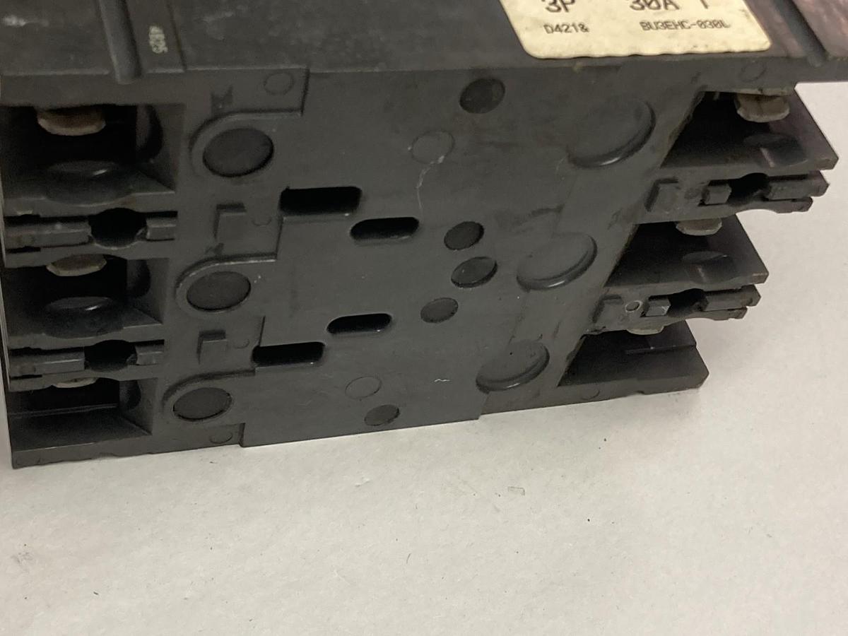 Used Fuji Electric,BU3EHC-030L,3-Phase Circuit Breaker 30A w/BUONFH Switch