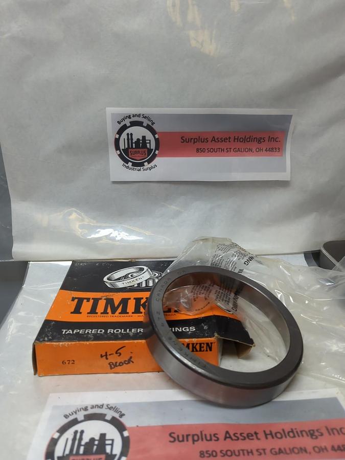 TIMKEN,672,ROLLER BEARING CUP NOS