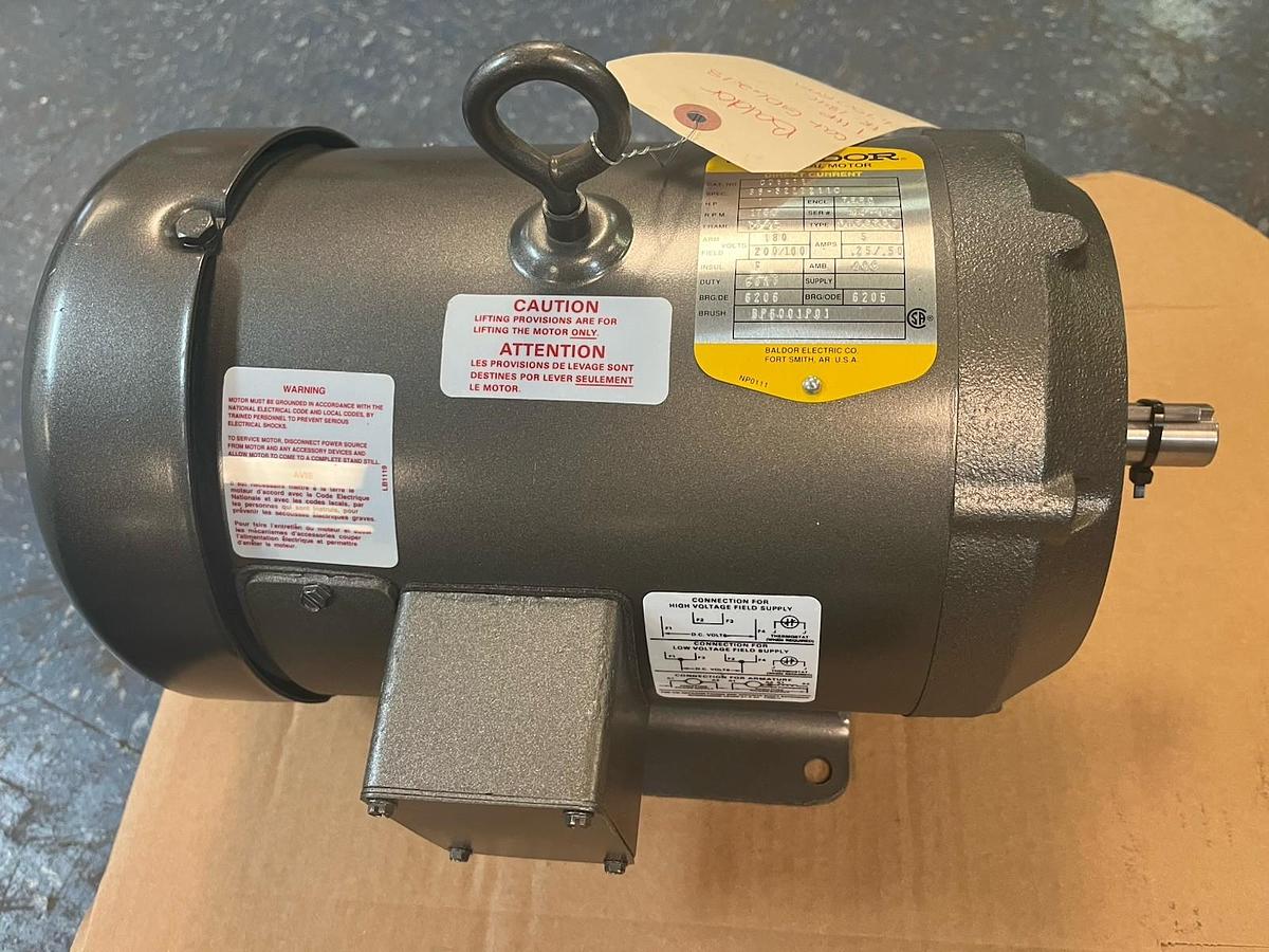 BALDOR,CD6218,DC MOTOR 1HP 1750RPM 184C 180VDC