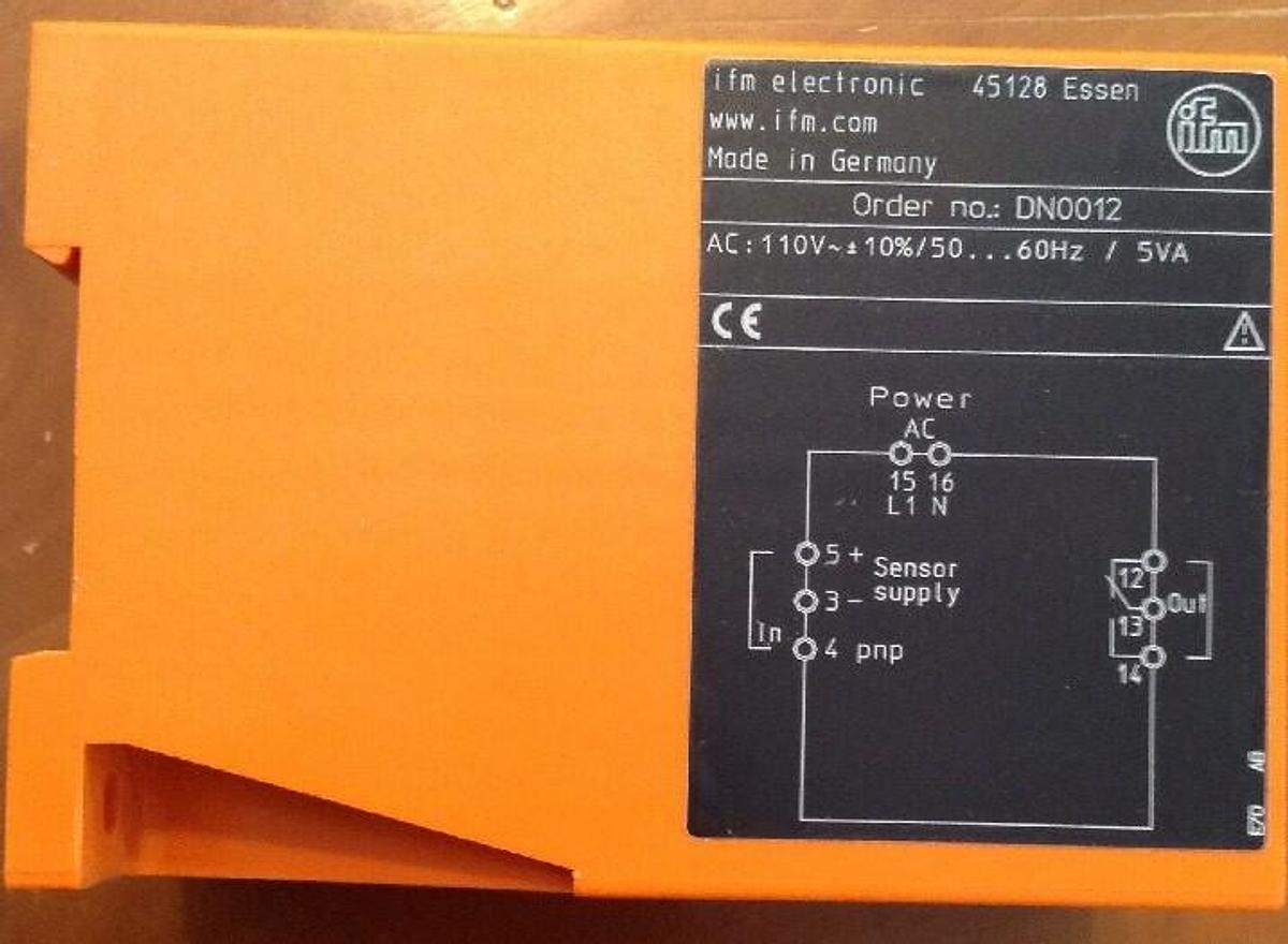 IFM Economat,600 DN0012,200 One-Channel Switching Amplifier Type N 600