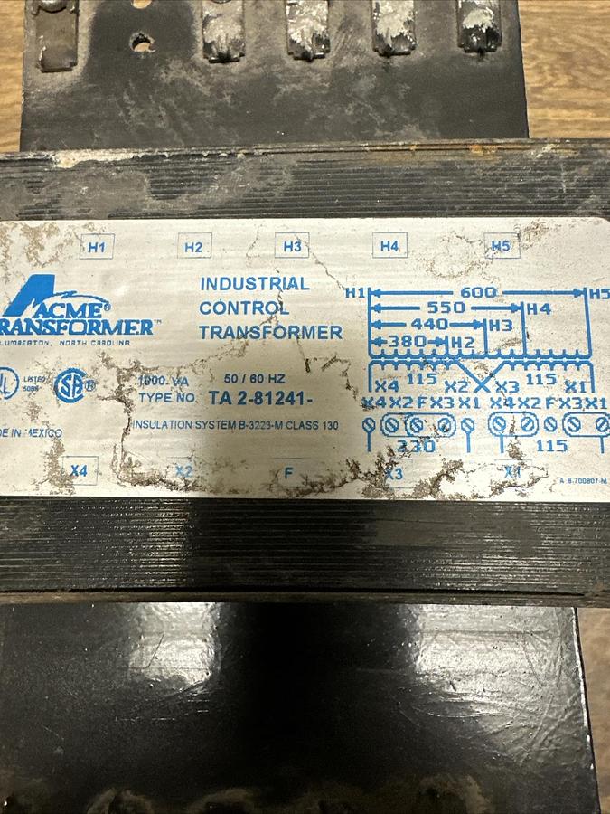 Used Acme,TA 2-81241,Transformer