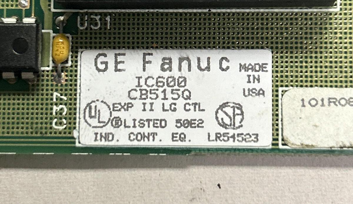 Used GE FANUC,IC600CB515Q,CONTROL MODULE