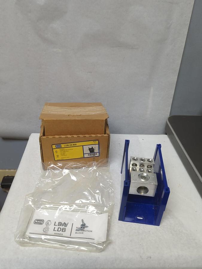 ILSCO,LDB-24-500,SNAPLOC POWER DISTRIBUTION BOX 760 AMPS 1-POLE NOS