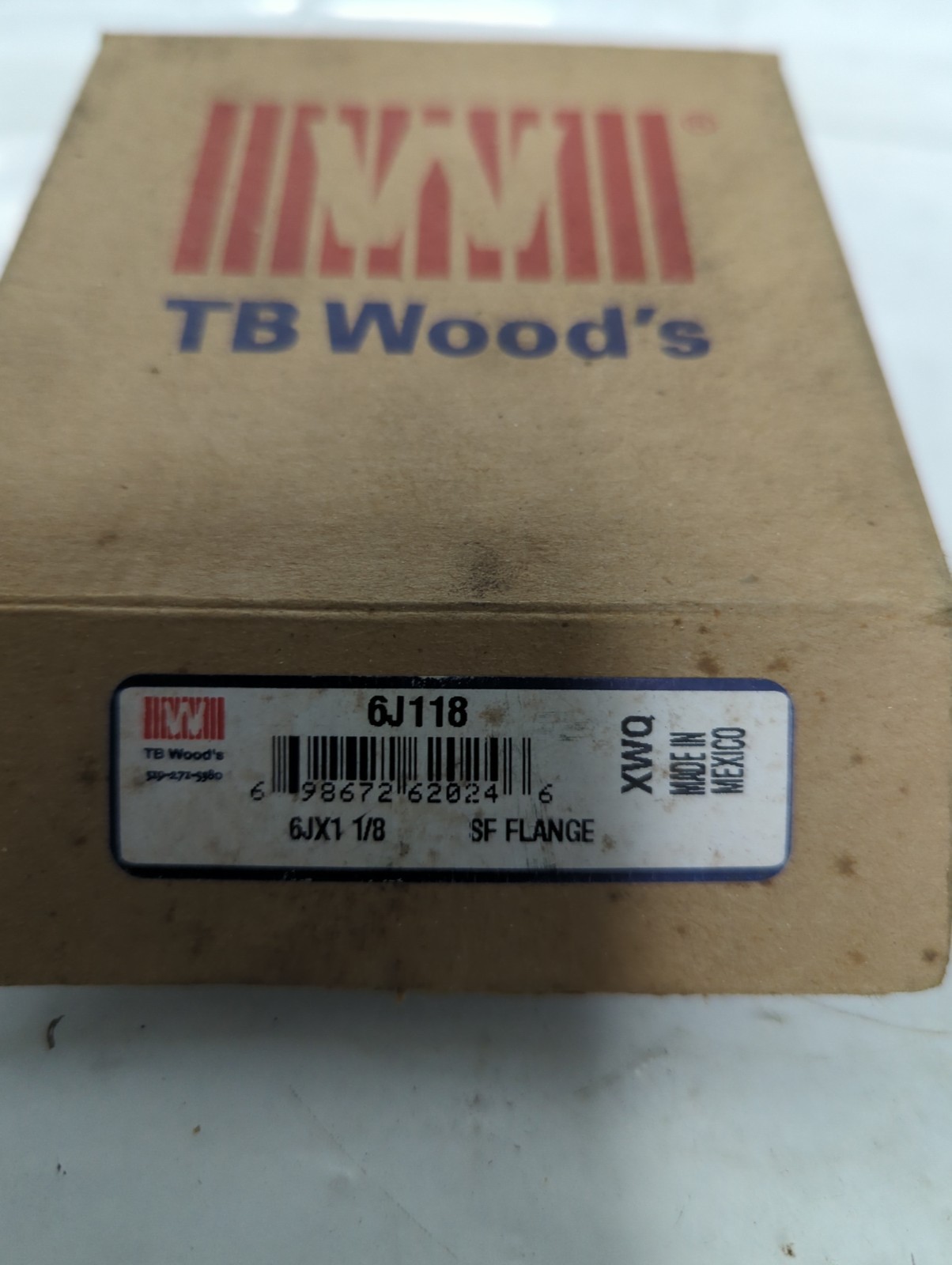 TB WOOD'S,6J118,SURE-FLEX FLANGE 1-1/8 INCH NOS