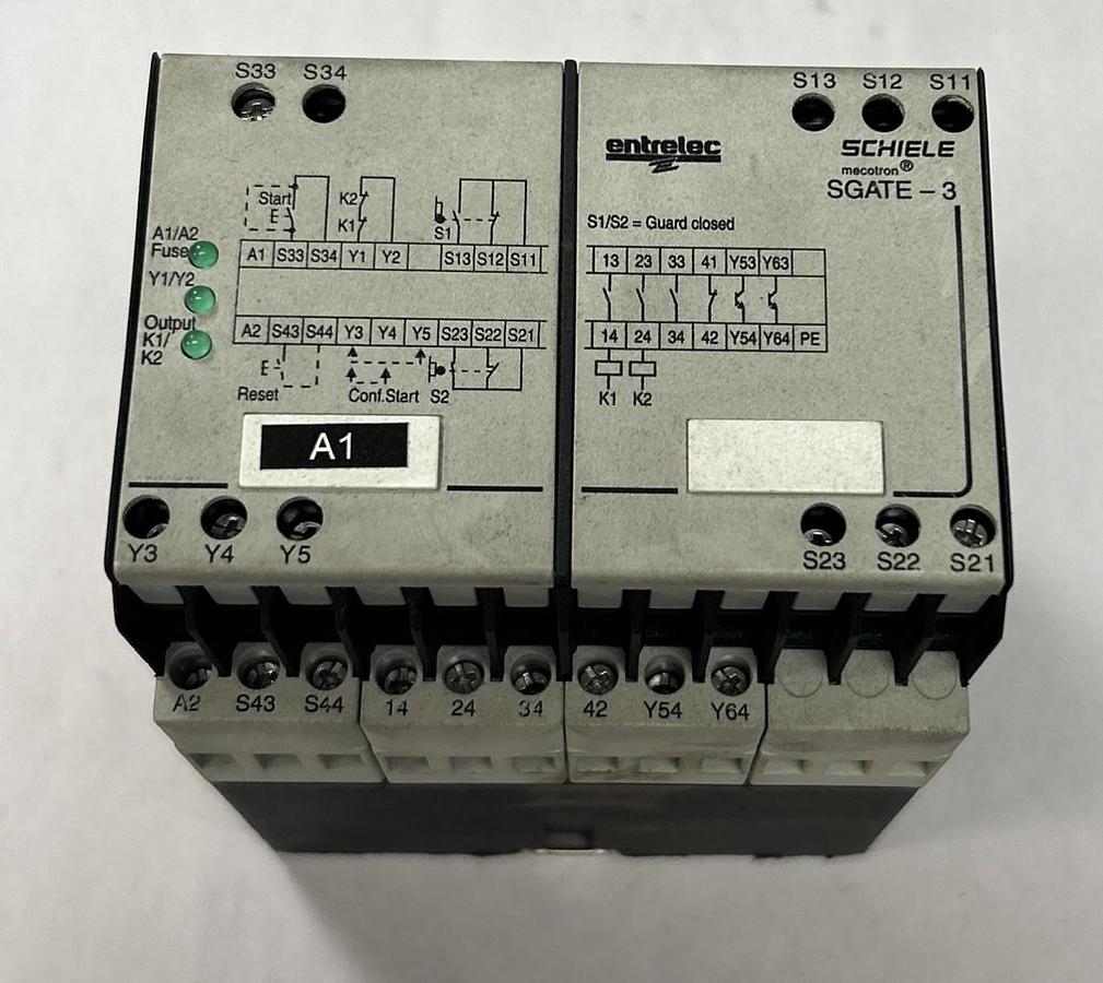 Used ENTRELEC SCHIELE,SGATE-3,SAFETY RELAY
